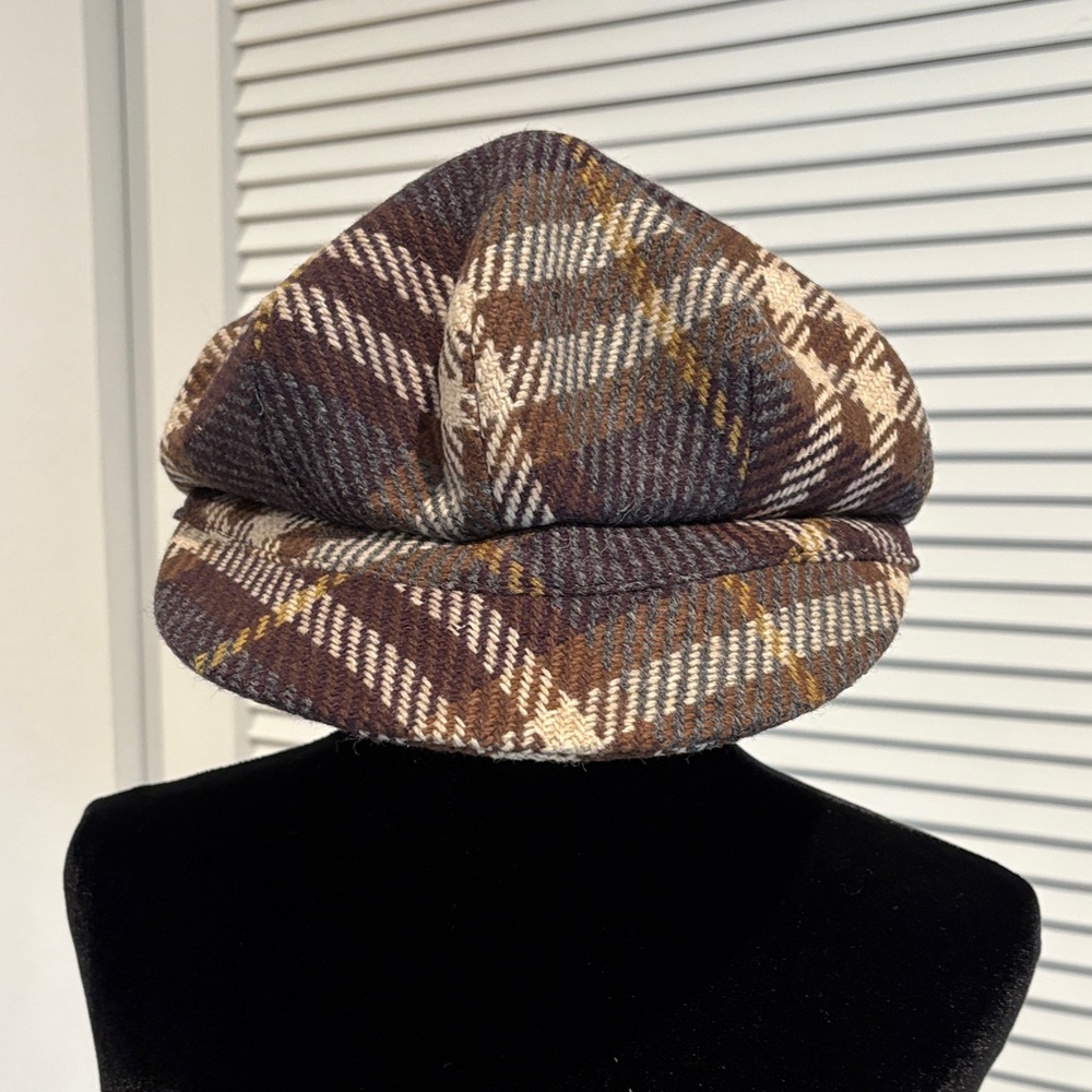 Burberry Brown and Cream Plaid Cap